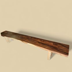 118" Solid Slab Reclaimed Wood Bench 
