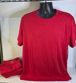 George Mens XL set of 6 Red Tshirts New