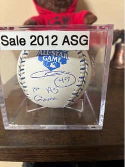Chris sale mlb all star game 2012 autographed baseball authenticated