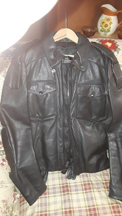 HARLEY DAVIDSON LEATHER JACKET AND GLOVES