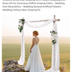 New Flower And Fabric For Wedding Or Decorative Arch