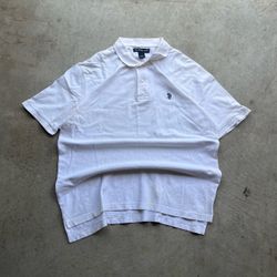 Vintage Y2K U.S. Polo ASSN White Polo Shirt