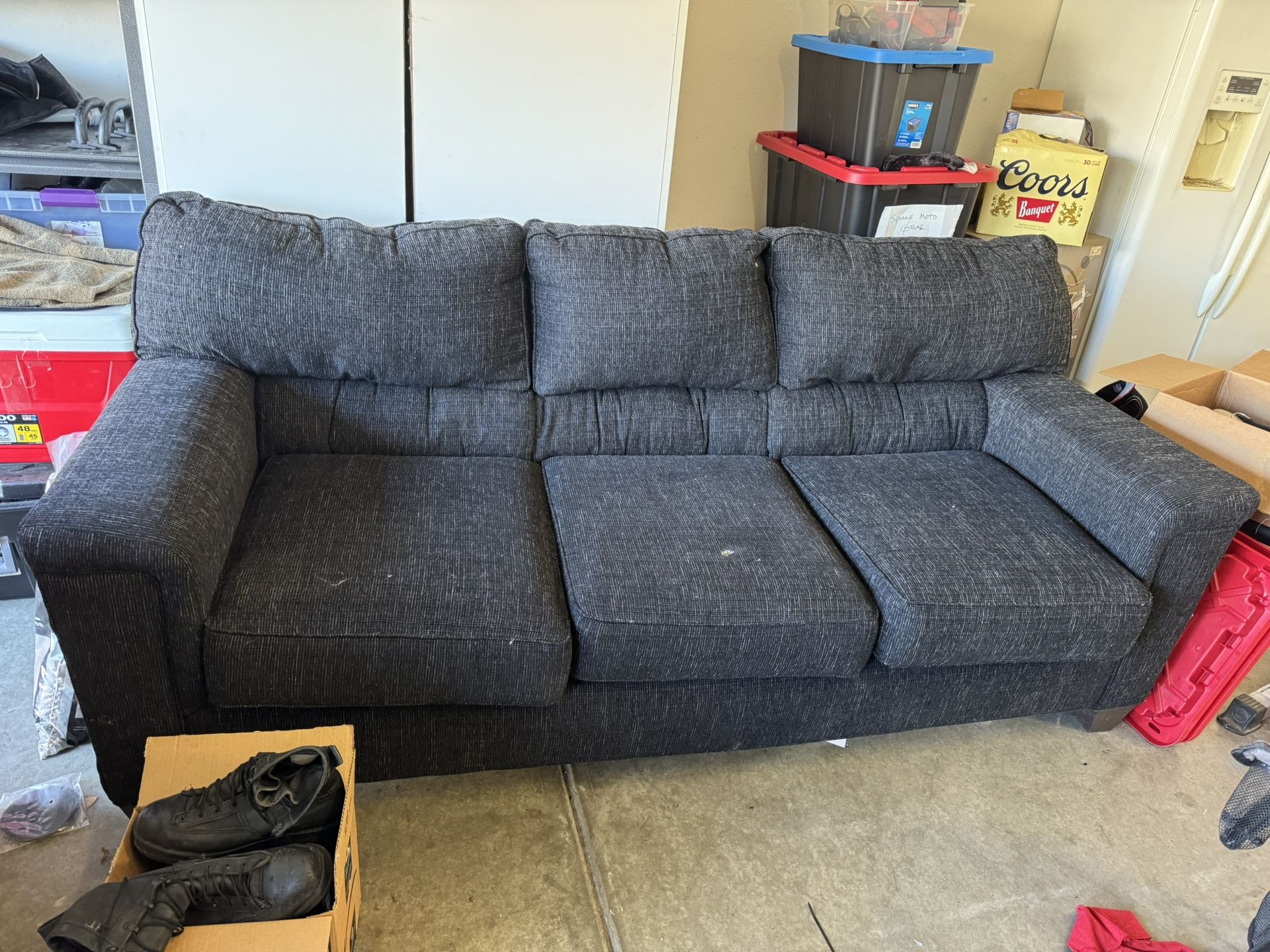 Black Garage Couch!