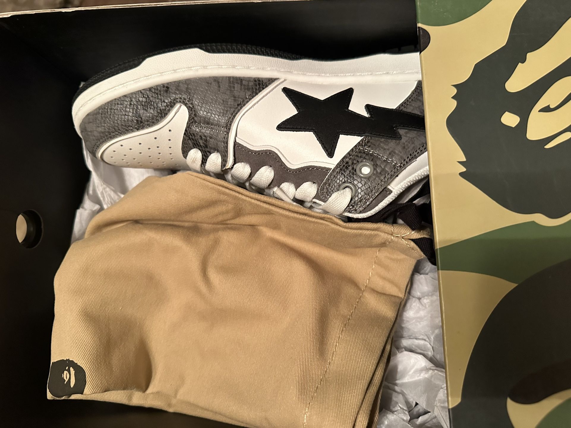 BAPE Sk8 Sta #1 ‘black Snakeskin’