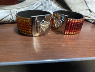 Set Of 2 Rhinestone Bracelets 