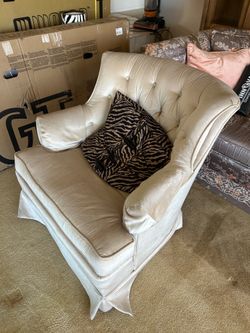 Free white love seat sofa chairs