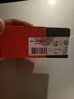 Hilti nail cartridge