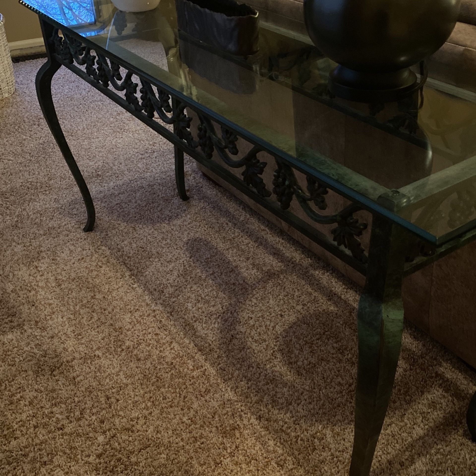 Glass Top Table