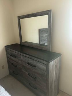 Dresser with mirror