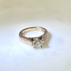 Solitaire Diamond Ring Rose Gold