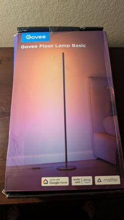 Govee RGBIC Floor Lamp Basic, 1000lm LED Corner Lamp, Black