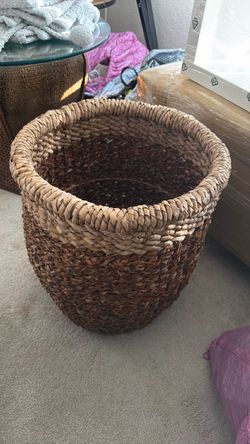 Large Woven Seagrass Storage Basket