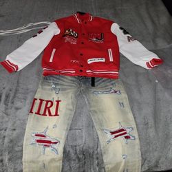 Amiri Jacket And Jeans 