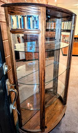 China Cabinet Vintage Oak