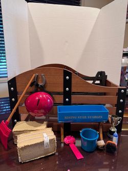 American Girl stable and accessories
