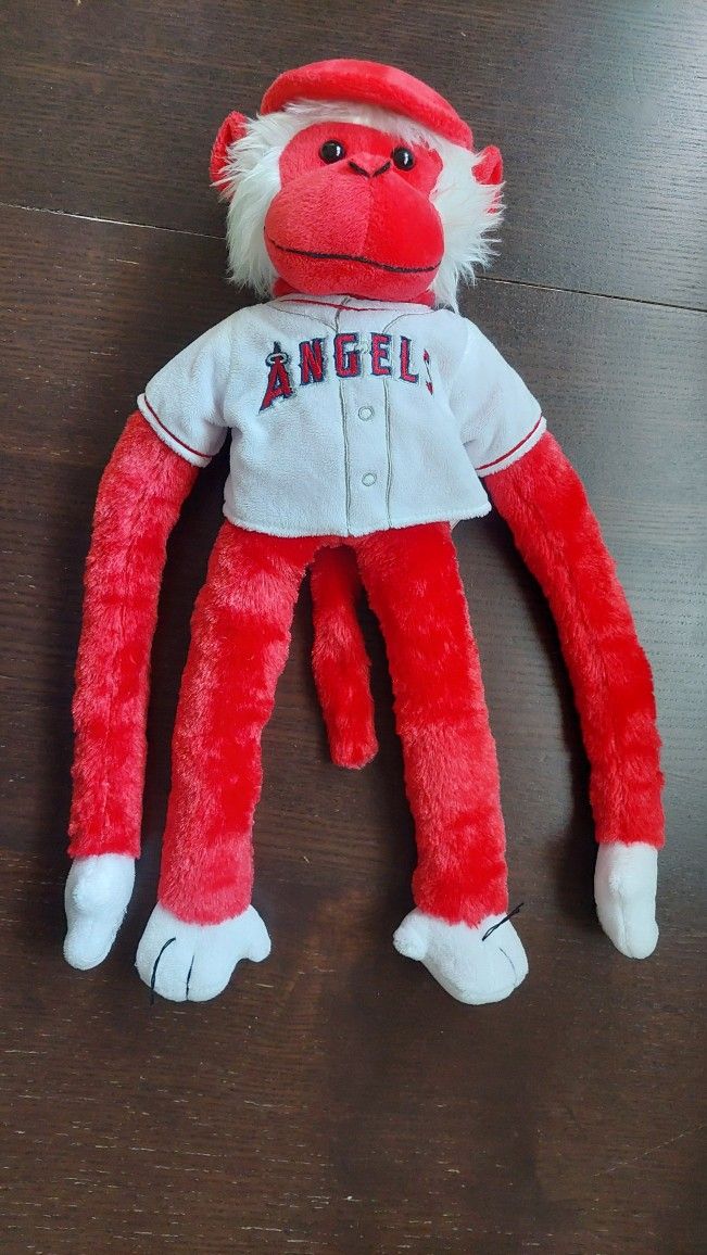 Los Angeles Angels Mascot Forever Collectibles MLB Plush Stuffed Monkey 19"
