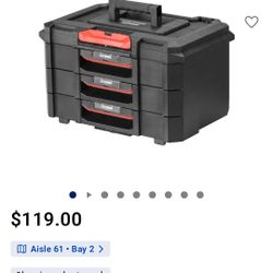 CRAFTSMAN  PLASTIC  TOOLBOX