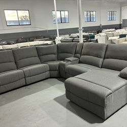 Manual Fabric Sectional