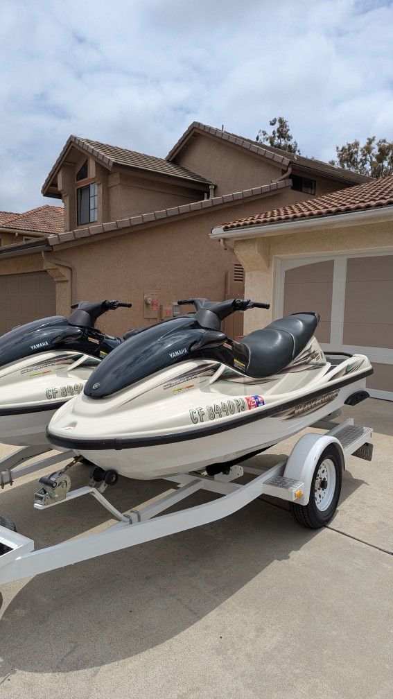 PWC, Waverunner, Jetski: Yamaha Waverunners (2) with Trailer