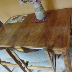 Vintage Dining Table Real Wood
