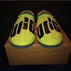 Men's UGG Tasman Chopd key lime slippers size 10