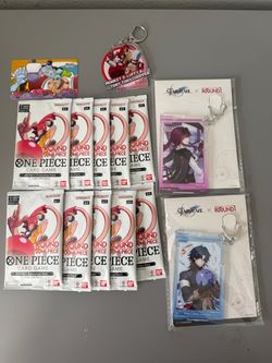 One Piece Card Game Round1 Promo Pack Bundle with Honkai Star Rail Merch