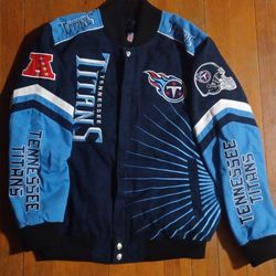 Tennessee Titans Stitched Jacket Coat NFL  Mens size XLARGE Ward Pollard Elic