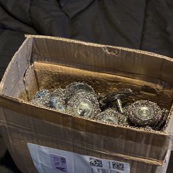 Wire wheel  brush set for impact drill or regular drill