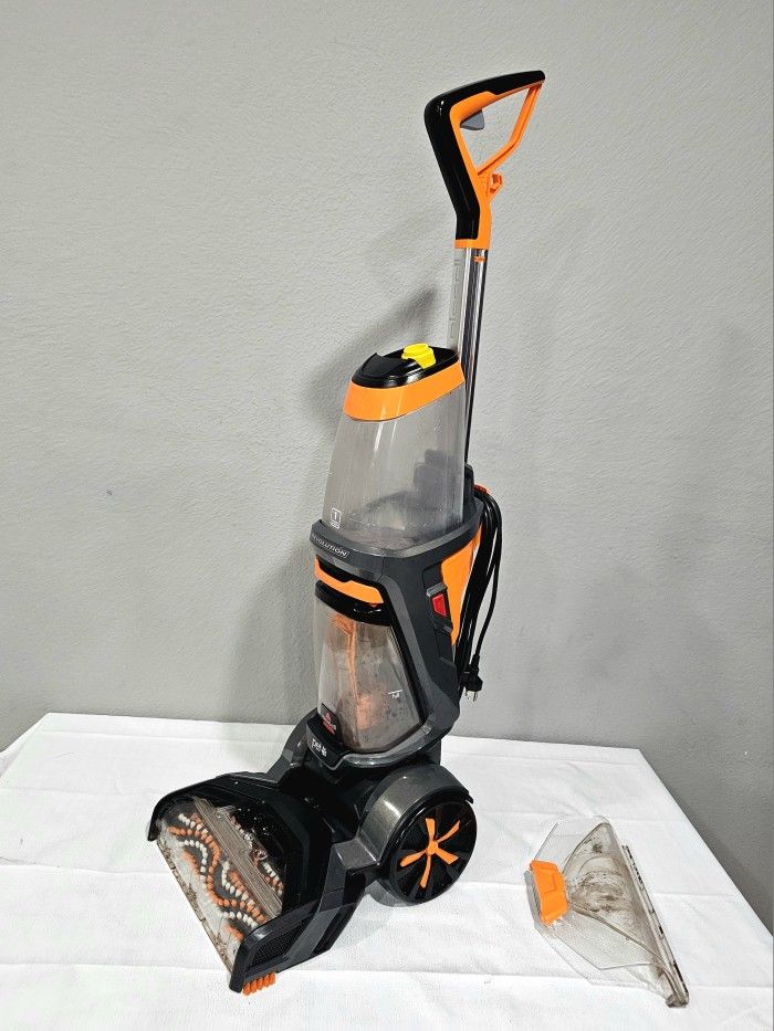 bissell proheat 2x revolution pet carpet shampooer orange black