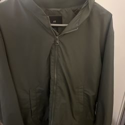 H&M Green Loose Fit Bomber Jacket XL Men 