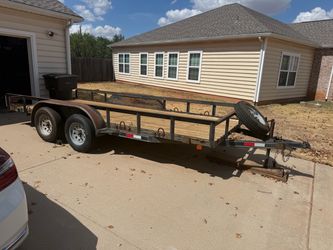 Tandem Axle Utility Trailer with Spare Tire