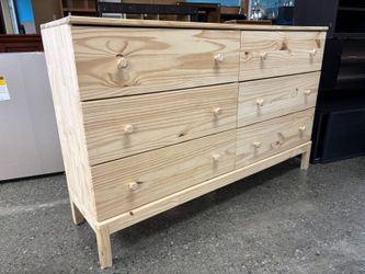 IKEA Tarva Pine 6-Drawer Low Dresser