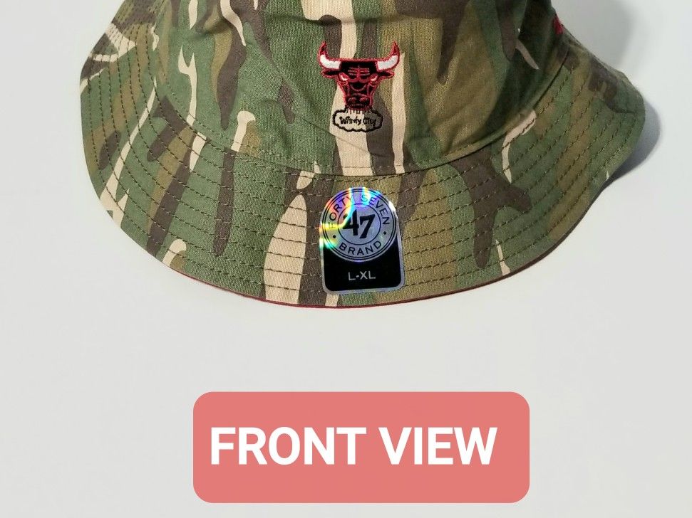 New with tag Chicago Bulls Camoflauge '47 Bucket Hat