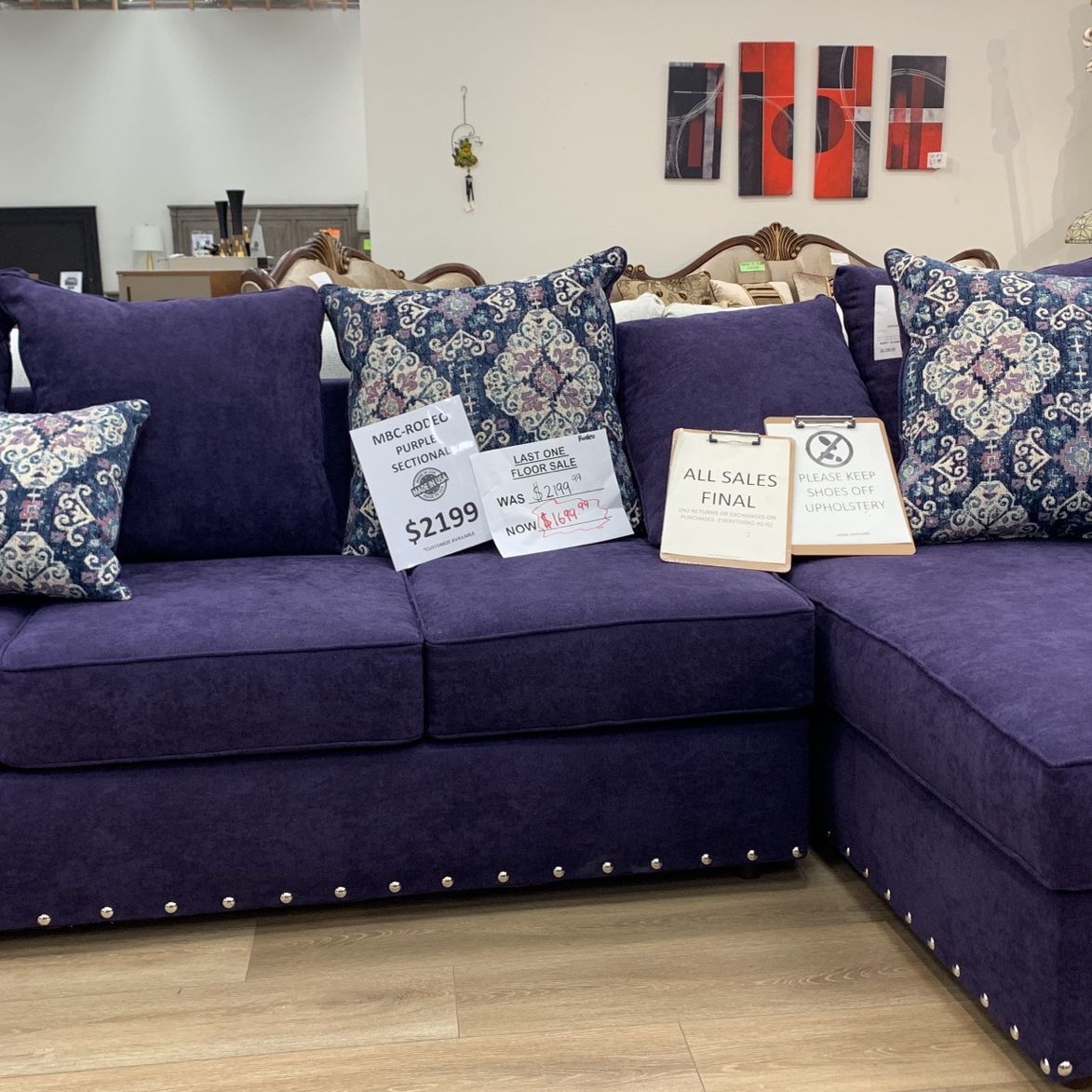 Purple Sectional 