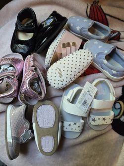Baby Girl Shoes Robeez Gap 12 Months To 18 Walker 5/6