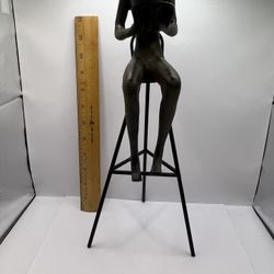 Design By Barnes&Nobel. Book Lover Sculpture, 5lb. Iron. 14 Inc.