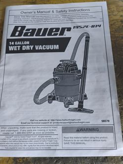 Wet dry shop vac