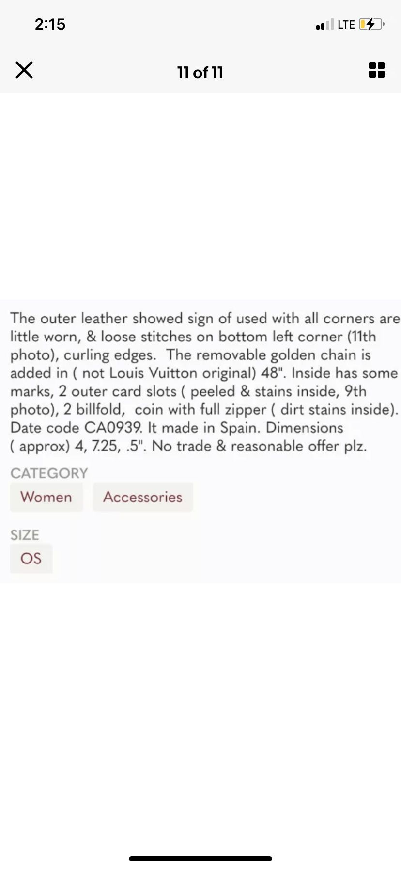 Authentic Louis Vuitton Capucines Wallet On Chain Crossbody Bag for Sale in  Surprise, AZ - OfferUp