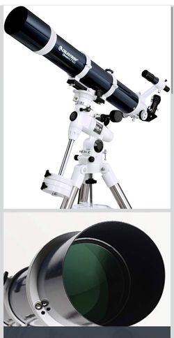 Celestron – Omni XLT 102 Refractor Telescope – Hand-Figured Refractor with XLT Optical Coatings – Manual German Equatorial EQ Mount with Setting Circl