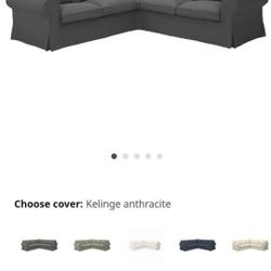 Ikea Uppland Sectional with dark gray Removable Washable cover