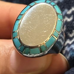 Jay King Sterling Silver Turquoise Ring Sz 11