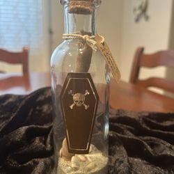 Pirate, Halloween Message In A Bottle Decor