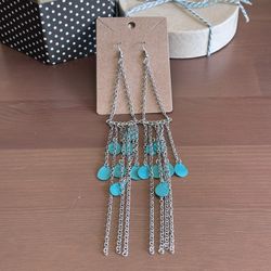Statement Silver Tone Earrings