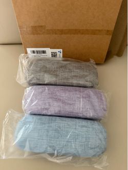 3 pack hardshell eye glass cases. 3 diff colors.