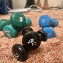 Light Dumbbells (1, 2, and 3 Lbs)