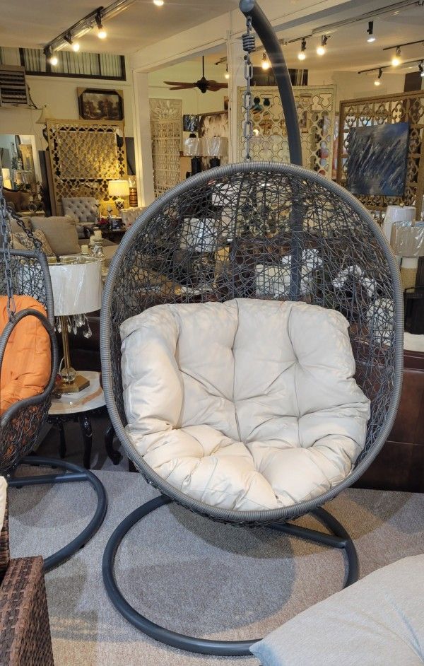 Outdoor Patio Swing Chair With Stand