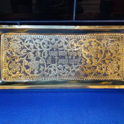 Vintage Stunning Tray! Oppenheim Of Israel Engraved Tray 