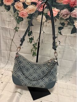 3d denim purse