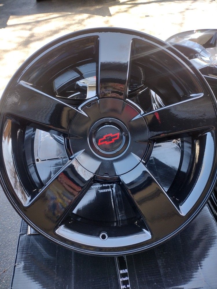 20" Chevy Silverado SS OEM Black Rims Wheels