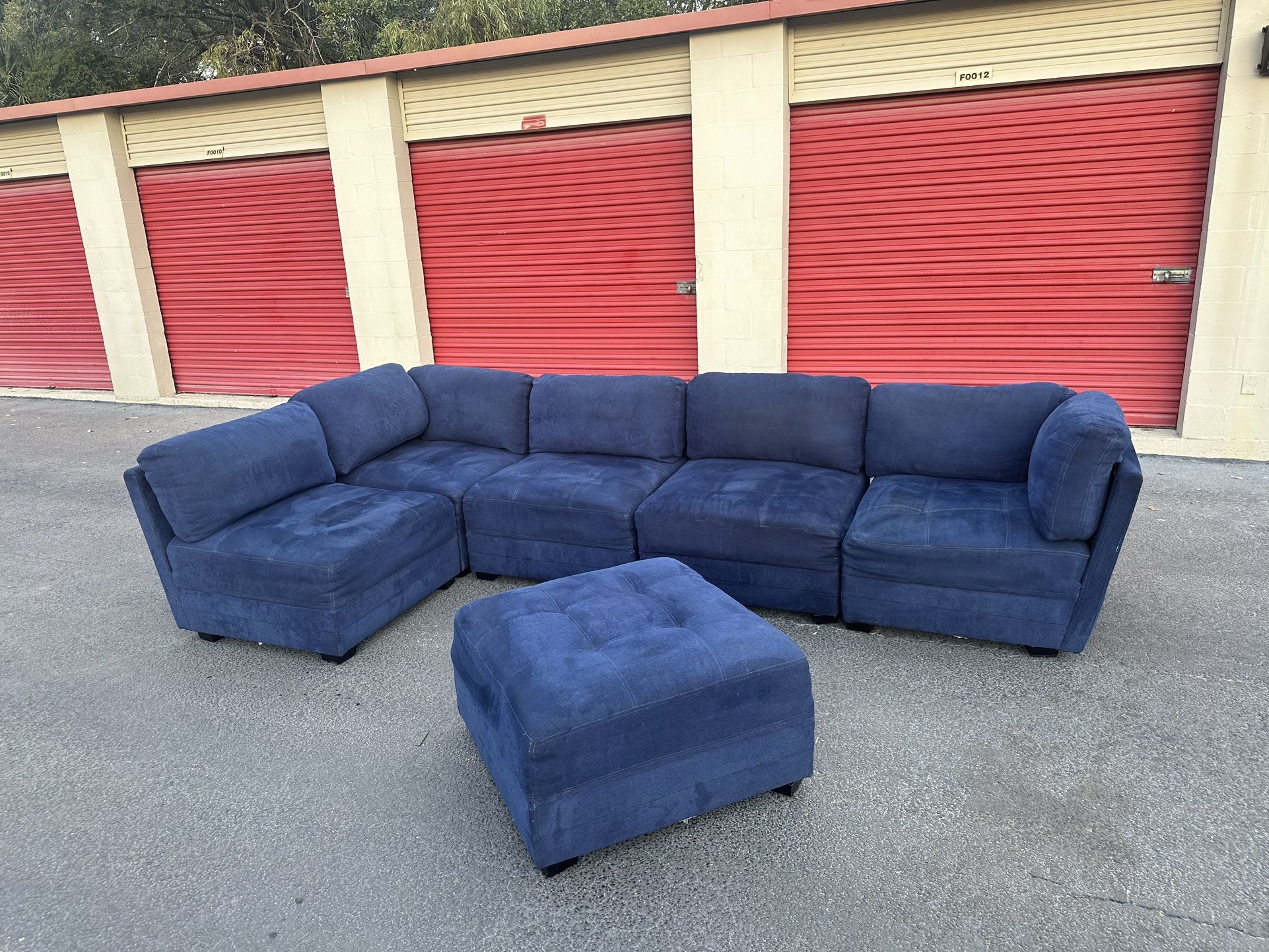 Comfy Nice Sectional Couch with Ottum π₯